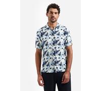 No Excess Regular Fit Hemd Kurzarm blau