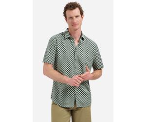 No Excess Regular Fit Hemd Kurzarm grün