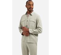 No Excess - Overshirt Full Button 2-Tone With Linen taupe - Gr. - L