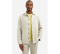No Excess Regular Fit Hemdjacke beige, Gemustert