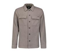 Langarmhemd NO EXCESS "No Excess Overshirt mit Knöpfen", Herren, Gr. M, Normalgrößen, grau, 57% Polyester, 43% Baumwolle, regular fit, Hemden (20211766-M) grau