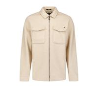 Langarmhemd NO EXCESS "No Excess Overshirt mit Wollreißverschluss", Herren, Gr. L, Normalgrößen, kit, 100% Polyester, casual, regular fit, Hemden (51650255-L) kit