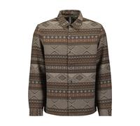 No Excess Regular Fit Hemdjacke taupe, Jacquardmuster
