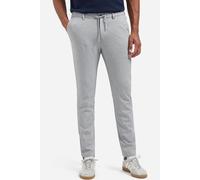 Chinohose NO EXCESS "No Excess Melierte Jerseytasche Pants Stretch Jersey", Herren, Gr. XXL, grau melange, 79% Polyester, 16% Viskose, 5% Elasthan, Hosen Chinohose (72743118-XXL) grau melange