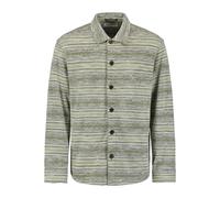 Langarmhemd NO EXCESS "No Excess Gestricktes Overshirt Shirt Jersey Jacquard", Herren, Gr. XXL, Normalgrößen, dunkelgrün, 75% Baumwolle, 16% Polyester, 9% Viskose, regular fit, Hemden (78450168-XXL) d