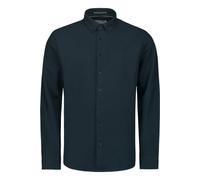 Langarmhemd NO EXCESS "No Excess Piqué-Hemd von Timeless Basics" Gr. XL, Normalgrößen, blau (dunkelblau) Herren Hemden (29117737-XL) dunkelblau