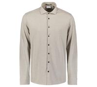 No Excess Regular Fit Jerseyhemd hellgrau, Melange