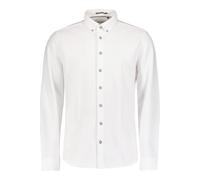 No Excess Regular Fit Jerseyhemd weiss, Einfarbig