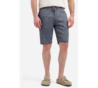 No Excess Regular Fit Kurze Freizeithose dunkelblau, Melange