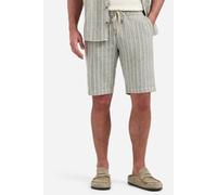 No Excess Regular Fit Kurze Hose sand, Gestreift