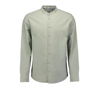 Langarmhemd NO EXCESS "No Excess Leinenhemd", Herren, Gr. L, Normalgrößen, grün (pastellgruen), 55% Leinen, 45% Baumwolle, regular fit, Hemden (92467866-L) pastellgruen