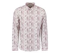No Excess Regular Fit Leinenhemd mauve, Bedruckt