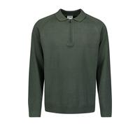 Stehkragenpullover NO EXCESS "No Excess Half-Zip-Polo-Pullover Pullover Polo Half Zip Solid", Herren, Gr. XXL, dunkelgrün, 90% Baumwolle, 10% Nylon, Pullover Stehkragenpullover (73620505-XXL) dunkelgr