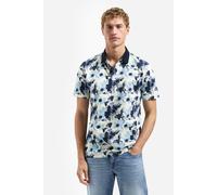 No Excess Regular Fit Poloshirt Kurzarm blau