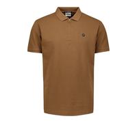 No Excess Regular Fit Poloshirt Kurzarm camel