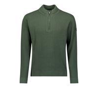 Stehkragenpullover NO EXCESS "No Excess Schwerer gerippter Strickpullover", Herren, Gr. S, dunkelgrün, 88% Baumwolle, 12% Polyamid, Pullover (15238508-S) dunkelgrün