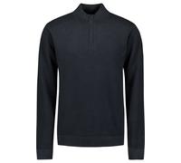 Stehkragenpullover NO EXCESS "No Excess Strukturierter Half-Zip-Pullover", Herren, Gr. 3XL, night, 100% Baumwolle, Pullover (39939204-XXXL) night
