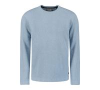 No Excess Regular Fit Pullover Dusty Blue, Einfarbig