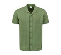 No Excess Regular Fit Pullover grün, Jacquardmuster