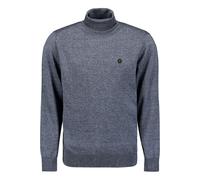 No Excess Regular Fit Rollkragenpullover Dusty Blue, Einfarbig