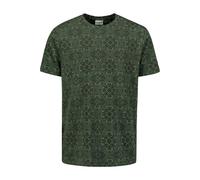 No Excess - T-Shirt mit Rundhalsausschnitt und Allover-Print grün - Gr. - XXL