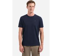 No Excess Regular Fit T-Shirt Rundhals dunkelblau, Einfarbig
