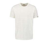 No Excess Regular Fit T-Shirt Rundhals ecru, Gestreift