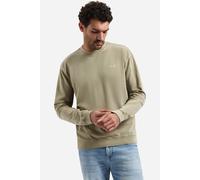 No Excess Relaxed Fit Sweatshirt Rundhalstaupe, Einfarbig