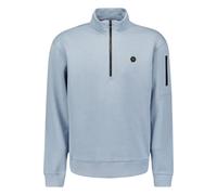 No Excess Relaxed Fit Sweatshirt ZipDusty Blue, Einfarbig