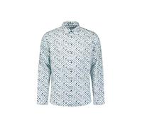 No Excess Hemd Regular Fit Allover-Print Blau Bedruckt XXL