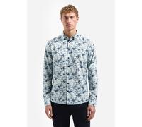 No Excess Regular Fit Hemd blau, Bedruckt