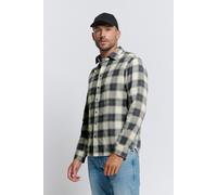 Langarmhemd NO EXCESS "No Excess Karhemd", Herren, Gr. XXL, Normalgrößen, grau (dunkelgrau), 52% Baumwolle, 48% Viskose, normal, Hemden (24339741-XXL) dunkelgrau