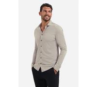 Langarmhemd NO EXCESS "No Excess Meliertes Jerseyhemd Shirt Jersey Melange Stretch", Herren, Gr. XL, Normalgrößen, clay, 60% Viskose, 35% Nylon, 5% Elasthan, regular fit, Hemden (58749436-XL) clay