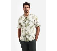No Excess - Shirt Short Sleeve Allover Printed With Linen green - Gr. - S