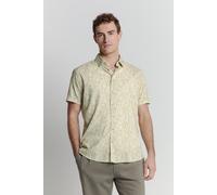 No Excess Regular Fit Hemd Kurzarm gelb