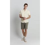 No Excess Shirt Short Sleeve Revers Collar Solid Structure Cement Größe: XXL | Casual hemden Outlet | Herren