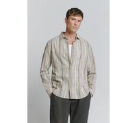 No Excess Shirt Slub Multi Coloured Stripes Blue Größe: M | Casual hemden Outlet | Herren | Blau