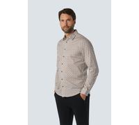No Excess Shirt Stretch Allover Printed Aubergine Größe: L | Casual hemden Outlet | Herren
