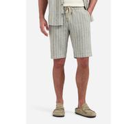 No Excess Regular Fit Kurze Hose sand, Gestreift