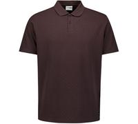 No Excess Strick-Poloshirt Struktur Braun - Größe L Braun L