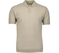 No Excess Strick-Poloshirt Taupe - Größe XL Khaki XL