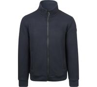 No Excess-Strickjacke Knitted Rib Structure Navy - Größe XL Blau XL