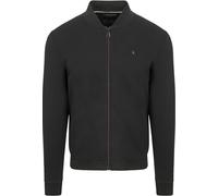 No Excess Regular Fit Sweatshirt Zipschwarz, Einfarbig