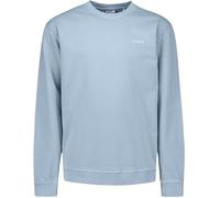 No Excess Sweatshirt Relaxed Fit Rundhals Einfarbig Blau Größe L