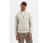 No Excess Sweater Full Zip College Collar Twill Relief Sand Größe: 3XL | Bomberjacken Outlet | Herren | Braun