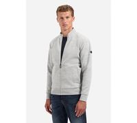 Sweater NO EXCESS "No Excess Strukturierter Cardigan", Herren, Gr. XL, grau melange, 70% Baumwolle, 28% Polyester, 2% Elasthan, Sweatshirts (67947629-XL) grau melange