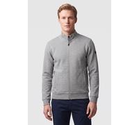 Sweater NO EXCESS "No Excess Strukturierter Cardigan", Herren, Gr. XL, grau melange, 70% Baumwolle, 28% Polyester, 2% Elasthan, Sweatshirts (67947629-XL) grau melange