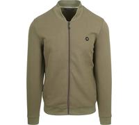 No Excess-Strickjacke Olivgrün - Größe L Dunkelgrün L