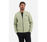 No Excess - Sweater Full Zipper Pique Bomber light moss - Gr. - XL