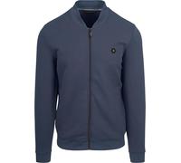 NO EXCESS Sweater Full Zipper Pique Bomber - XXXL